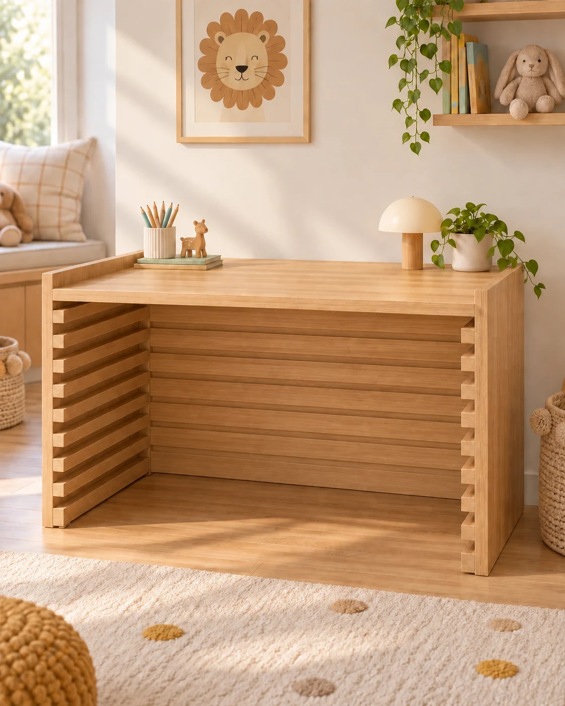 Escritorio infantil de madera